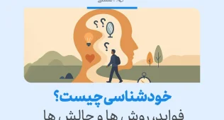تصویری از مفهوم خودشناسی با طرح ذهن و پرسش‌ها؛ معرفی فواید و روش های خودشناسی برای رشد فردی